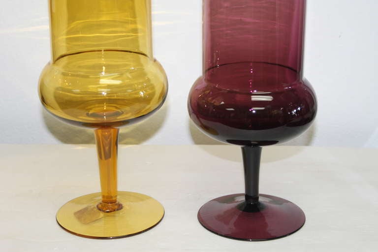 Glass Apothecary Jars by Gio Ponti for Venini