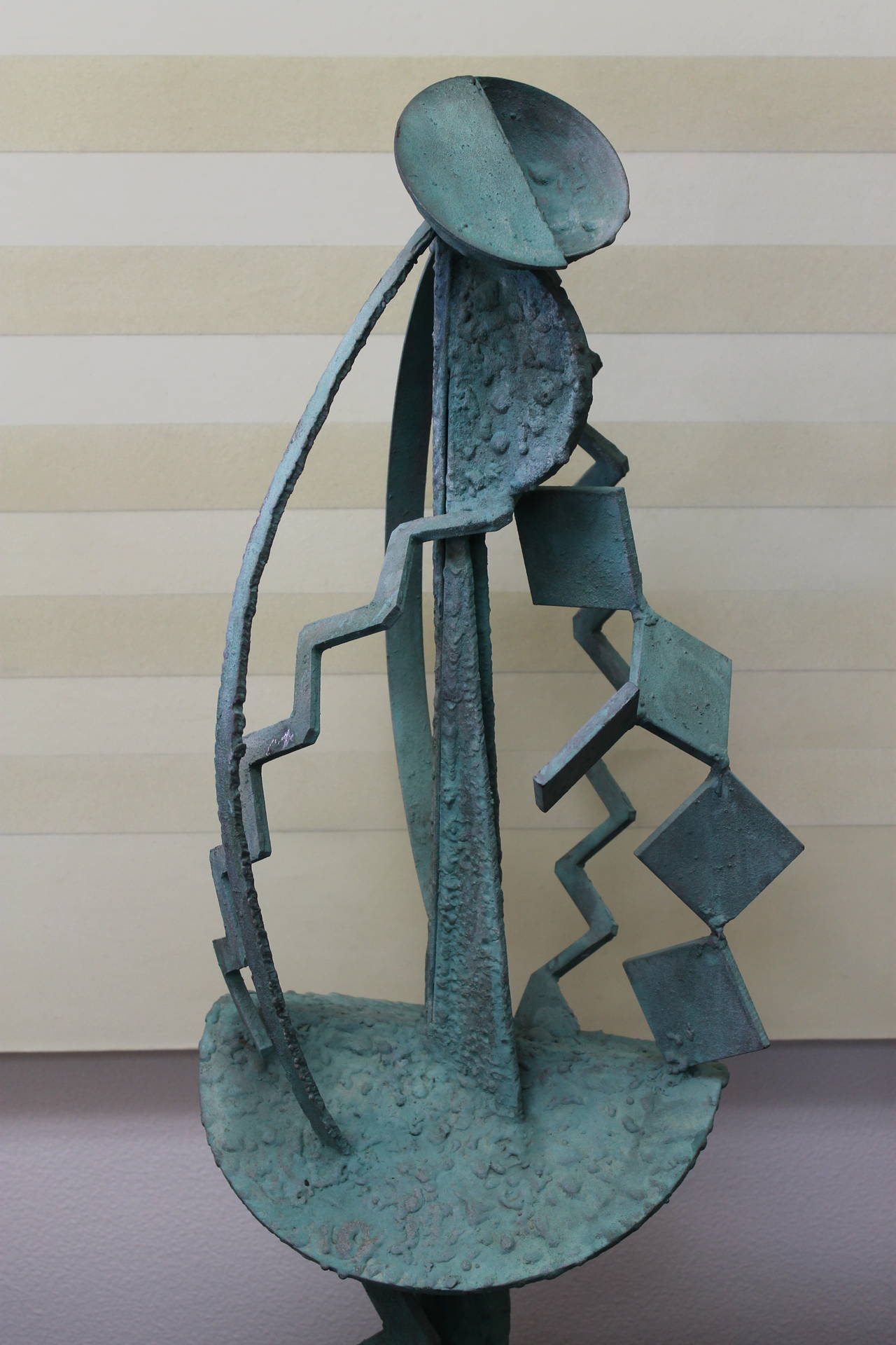 Joe Nyiri Abstract Steel Sculpture