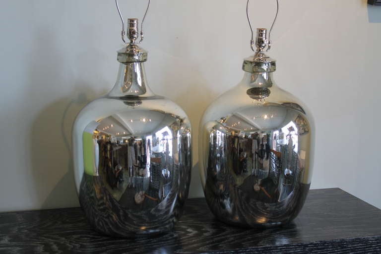 American Mercury Glass Table Lamps