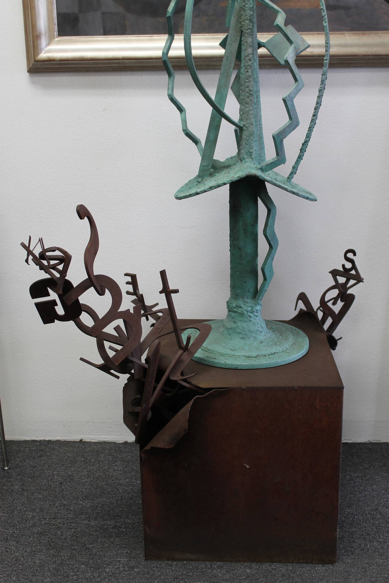 Steel Letter Box Pedestal / Sculpture 2