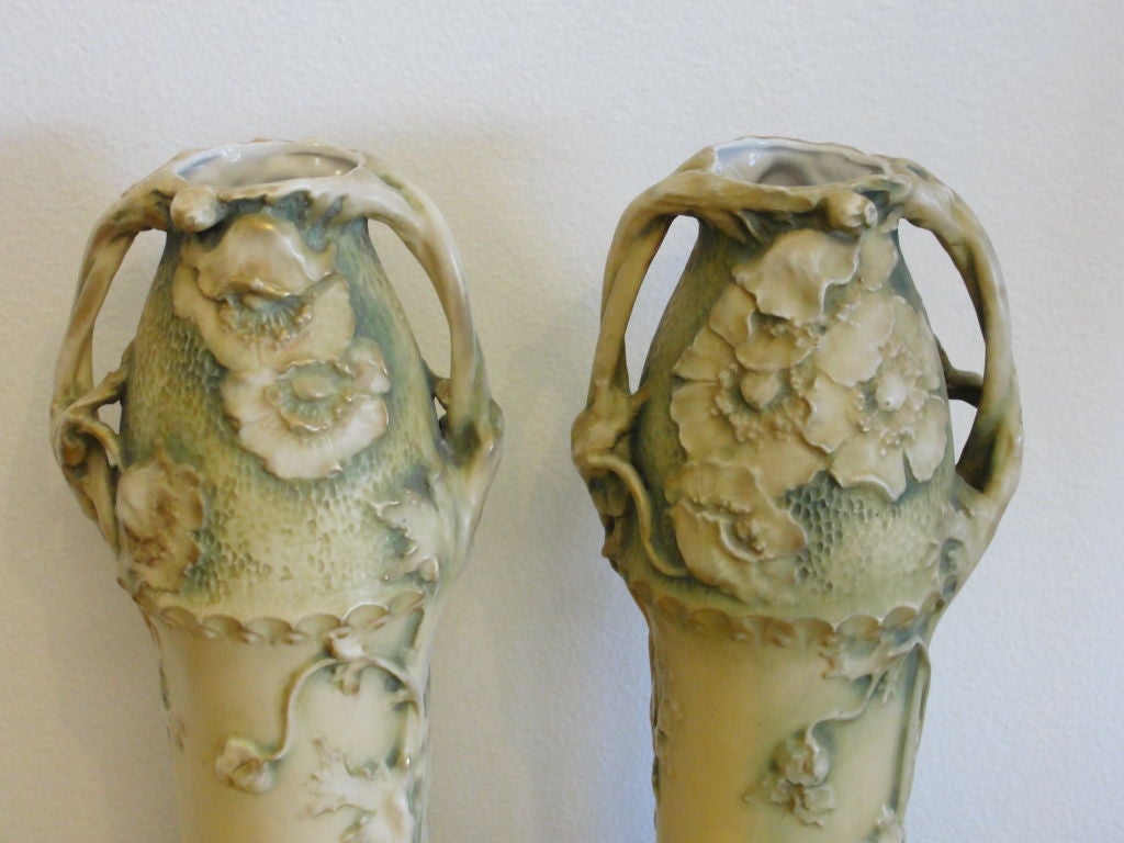 Austrian Pair of Amphora Vases