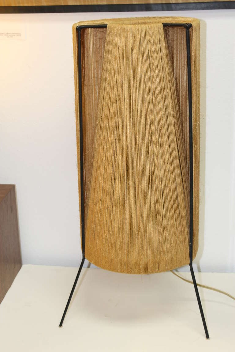 Danish Twine Iron Table Lamp