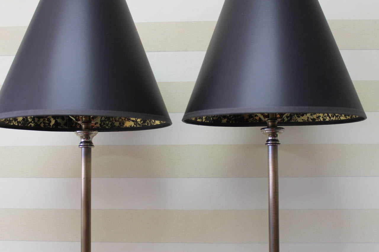 American Pair of Chapman Trumpet Floor Lamps