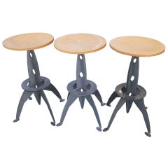 Three Rocket barstools