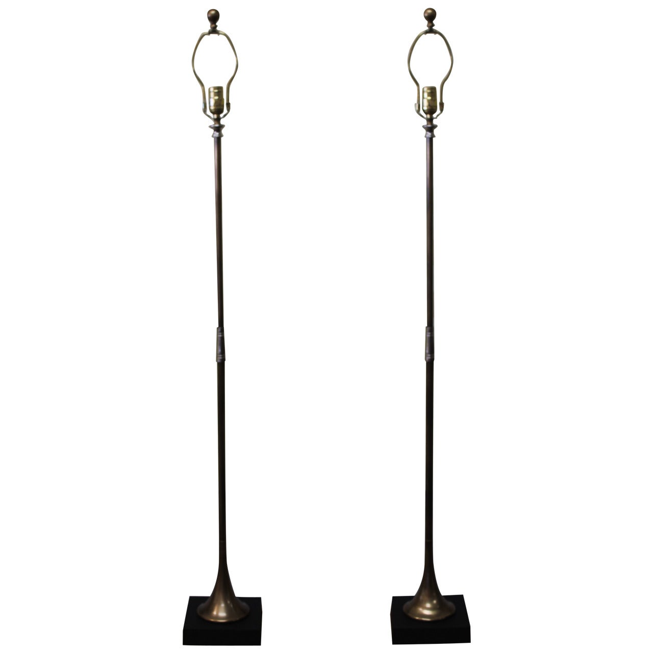Pair of Chapman Trumpet Floor Lamps