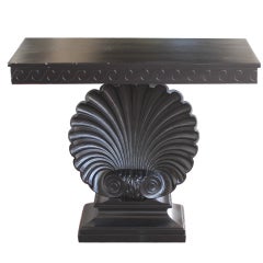 Black 'Shell' console by Edward Wormley for Dunbar