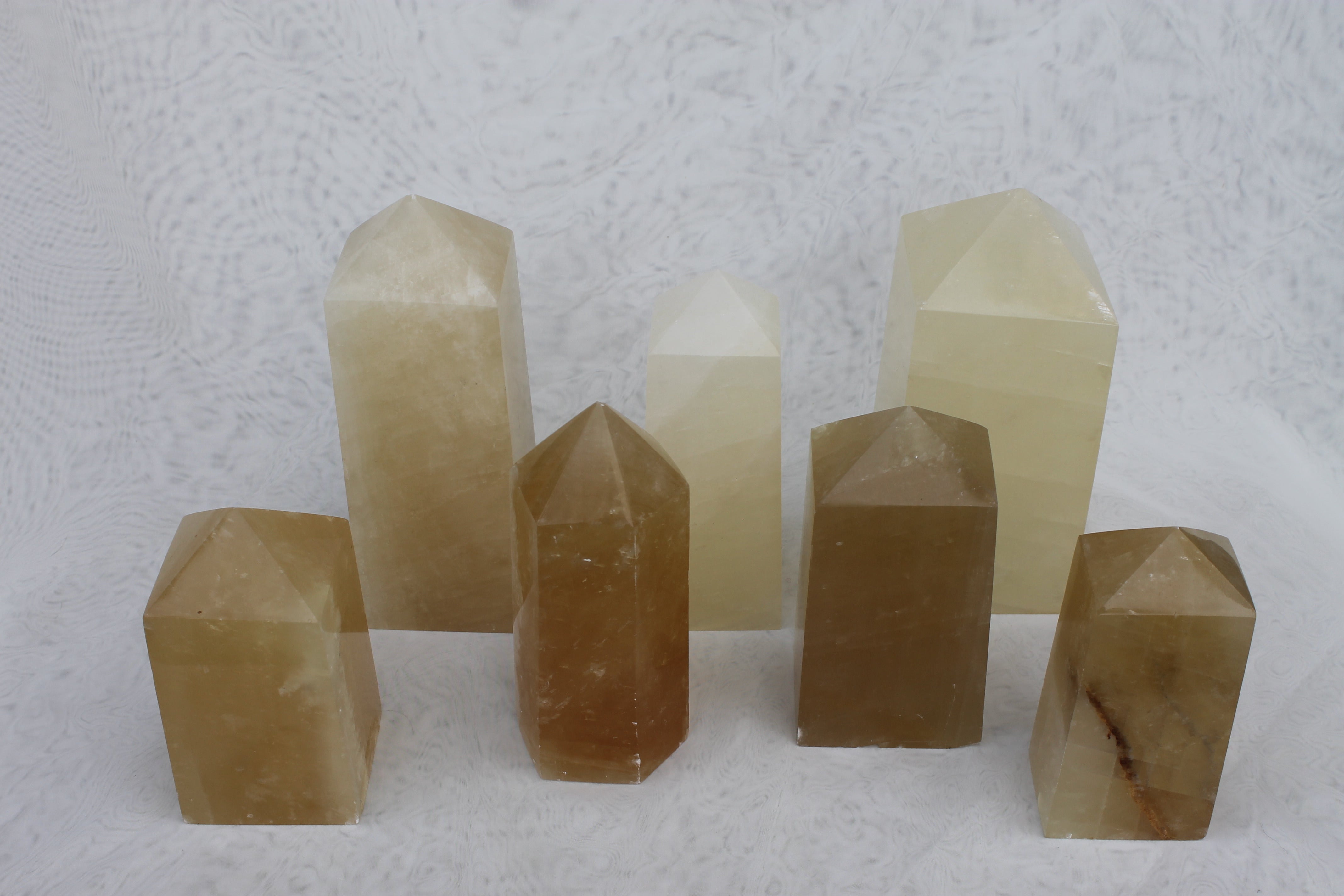 Calcite Crystal Obelisk Collection