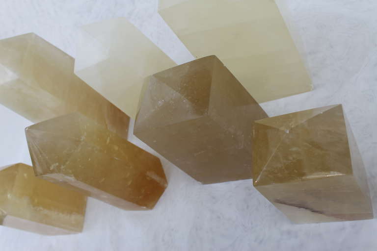 20th Century Calcite Crystal Obelisk Collection