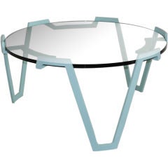 Steel & Glass Table, manner of Jean Royere