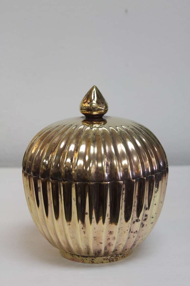 Heavy Bronze Covered Urn