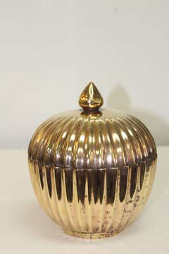 Heavy Bronze Covered Urn