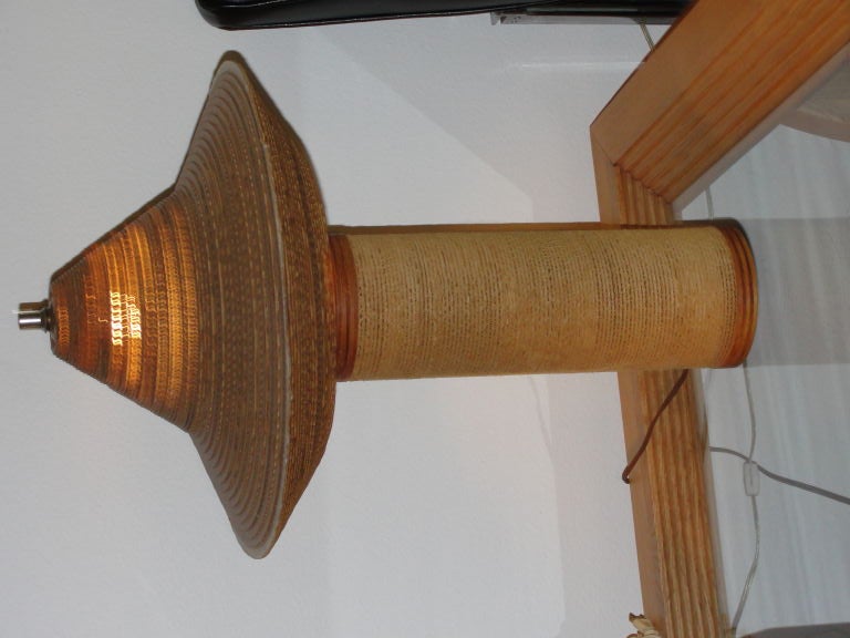 Corrugated Cardboard Lamp