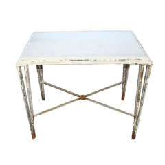French Marble / Iron Garden Table