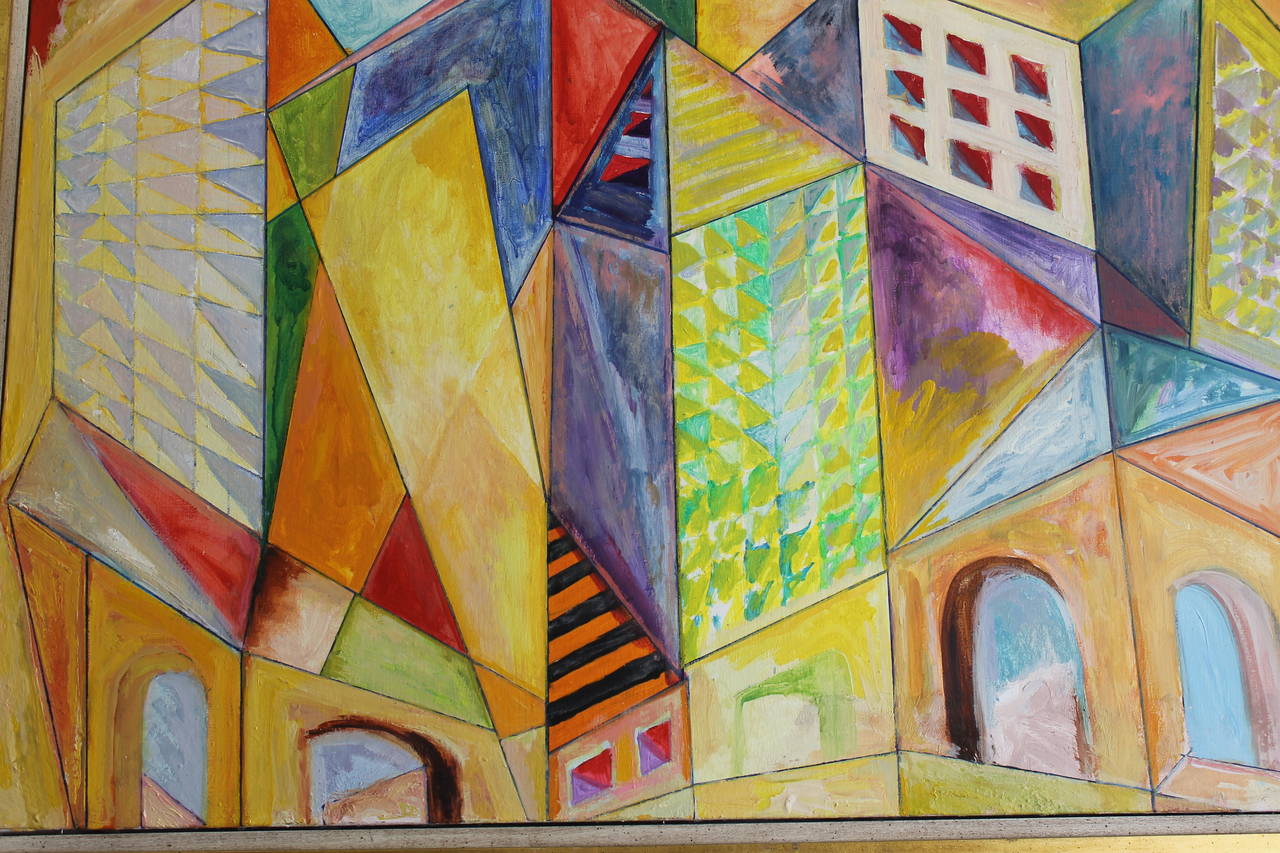 Abstract Painting, Denver Colorado Gallery Tag For Sale at 1stDibs