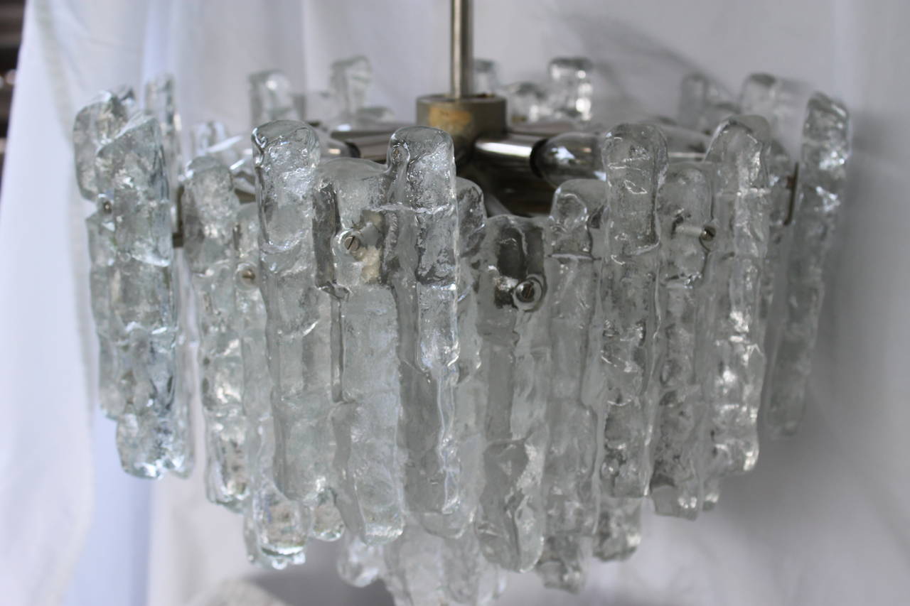 Vintage Kalmar Icicle Chandelier In Good Condition In Palm Springs, CA