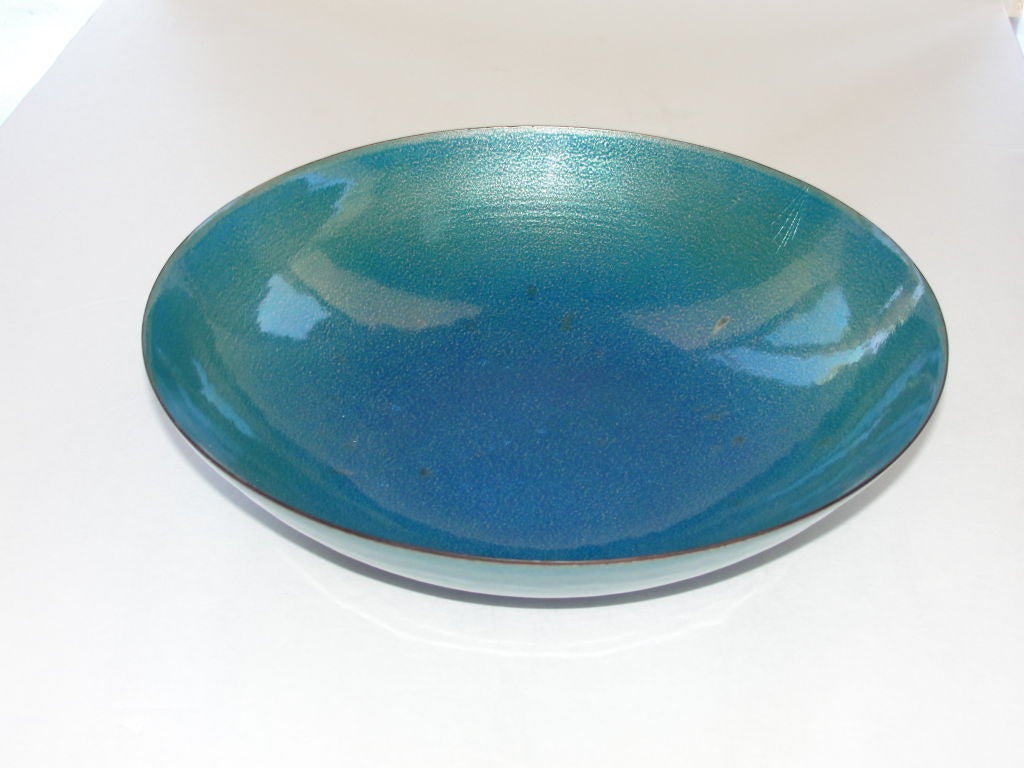 Mid-20th Century Jade Snow Wong Enamel Bowl