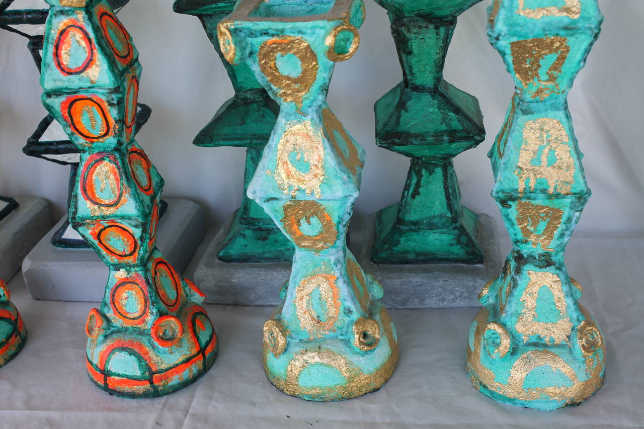 Collection of Martha Daniels Candlesticks In Excellent Condition In Palm Springs, CA
