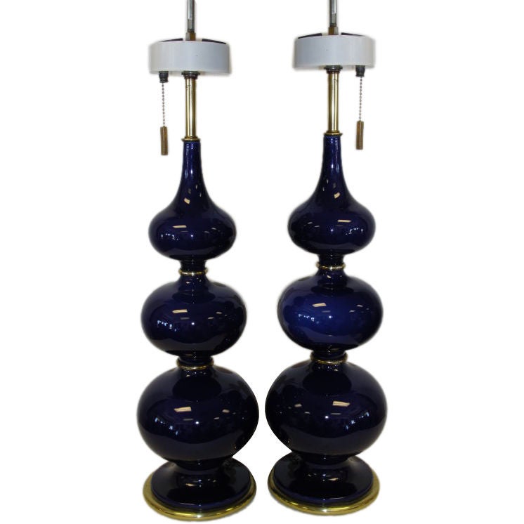 Lightolier Triple Gourd Lamps