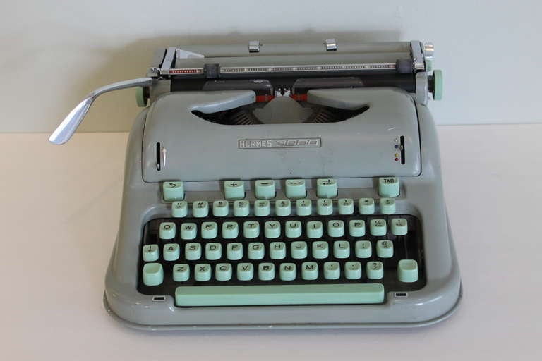 Swiss Hermes Portable Typewriter