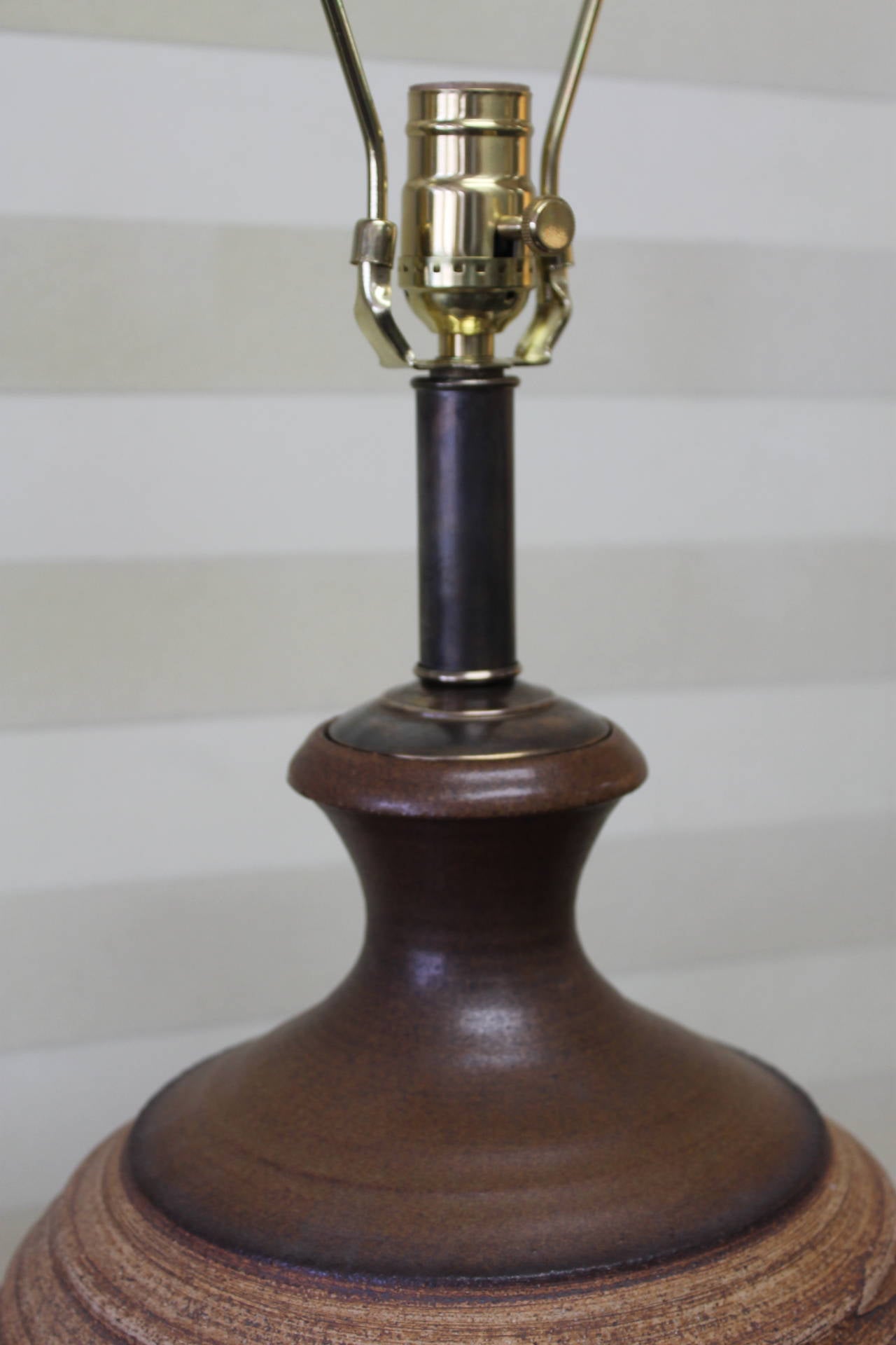 Bob Kinzie Ceramic Lamp at 1stDibs