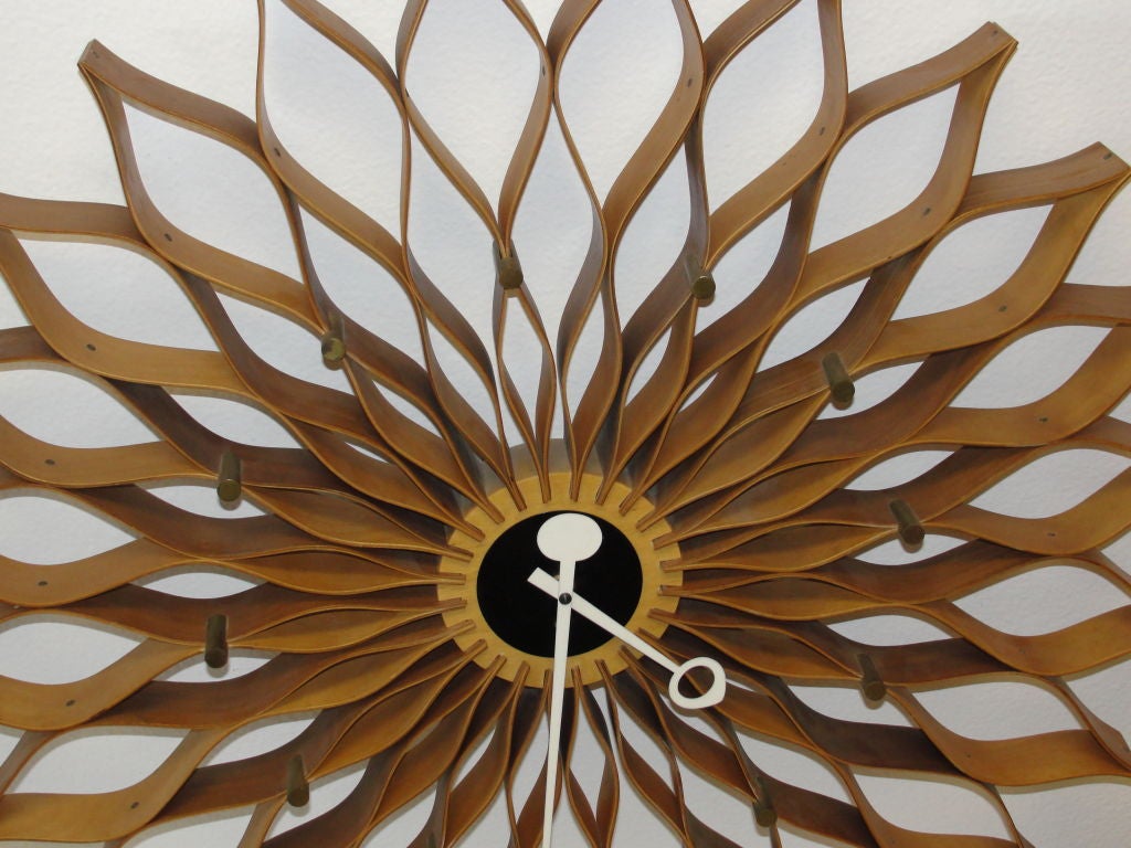 Mid-20th Century George Nelson Sunflower Clock