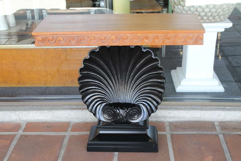 'Shell' console by Edward Wormley for Dunbar