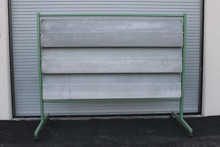 Aluminum Screen in the manner of Jean Prouve