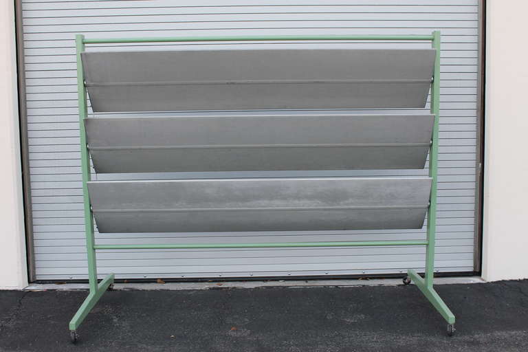 American Aluminum Screen in the manner of Jean Prouve