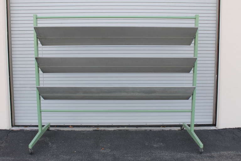 Aluminum Screen in the manner of Jean Prouve In Good Condition In Palm Springs, CA