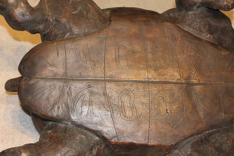 Terra Cotta Tortoise from Japan 3