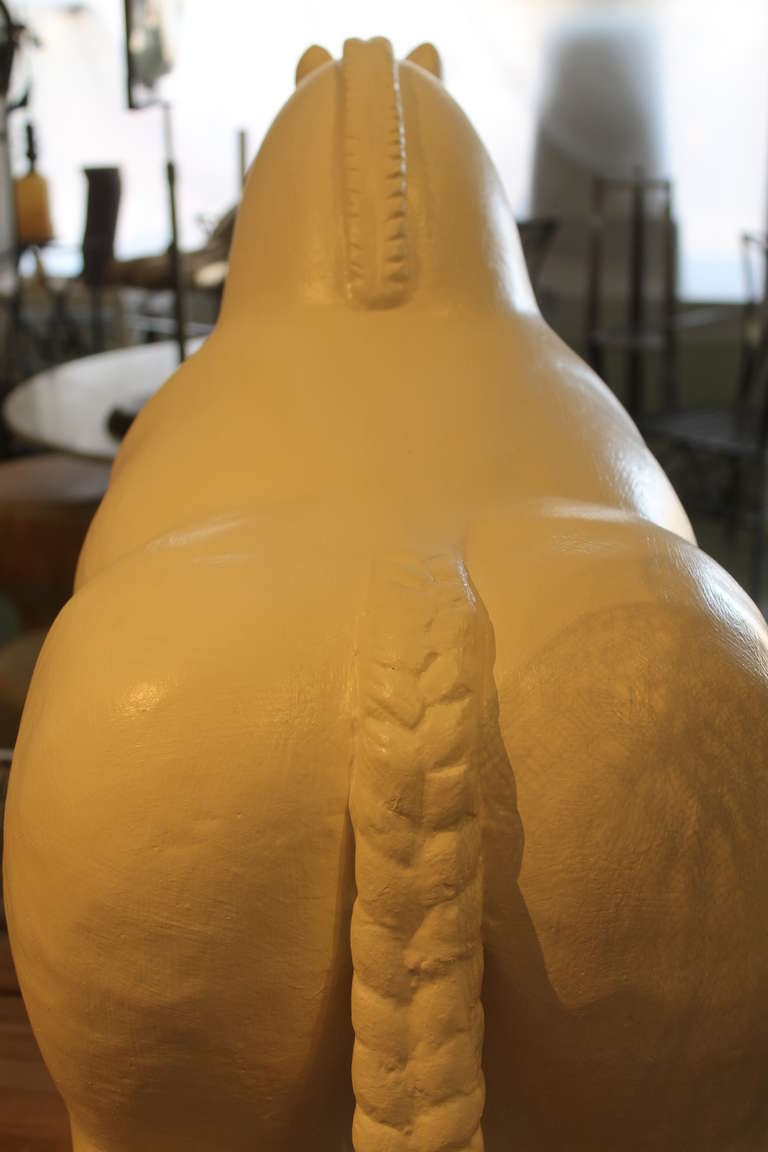 Cast Stone Botero Style Horse 1