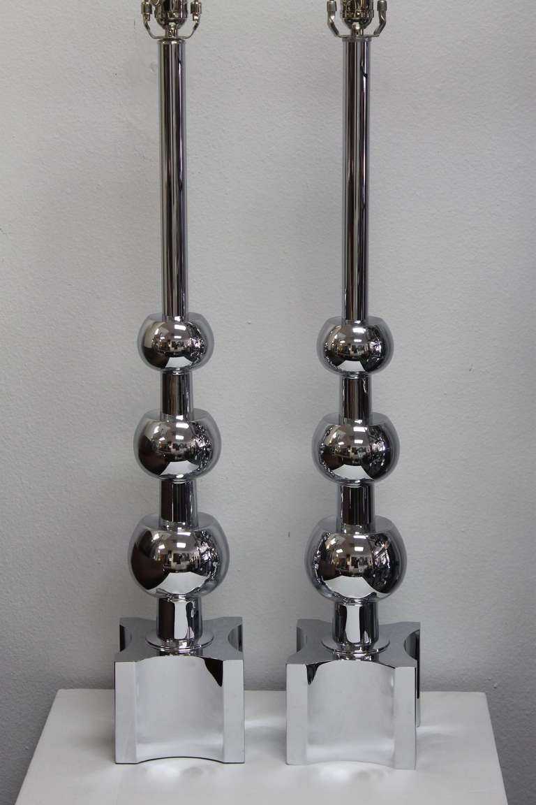 Chrome Lamps by Stiffel