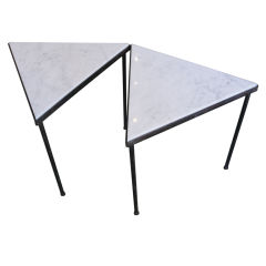 Steel & Marble Side Tables