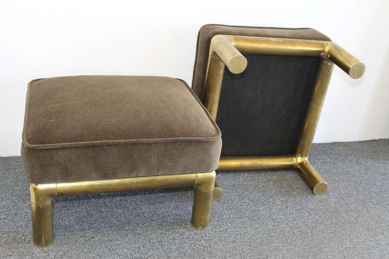 Mastercraft Ottomans/Stools In Excellent Condition In Palm Springs, CA