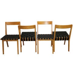 Four Jens Risom Side Chairs for Knoll Associates
