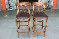 Pair of Bentwood Barstools by Otto Gerdau