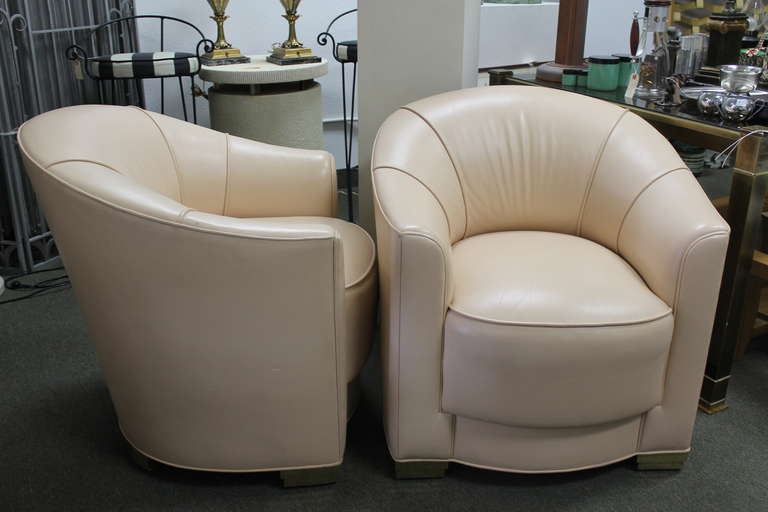American Art Deco Inspired Chairs, in the style of Ward Bennett