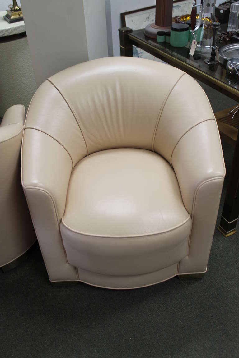 Mid-20th Century Art Deco Inspired Chairs, in the style of Ward Bennett