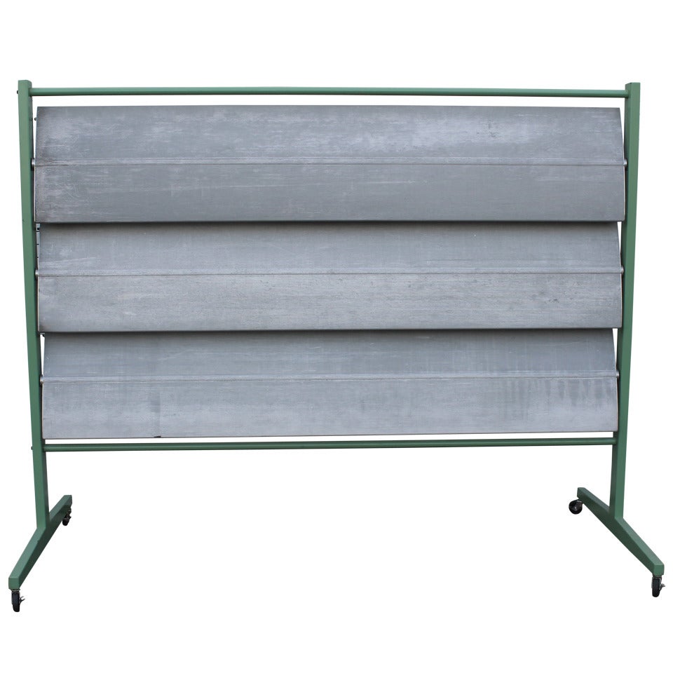 Aluminum Screen in the manner of Jean Prouve