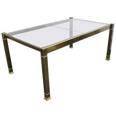 Mastercraft Glass and Bronze Dining Table