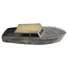 Vintage Tin Cabin Boat