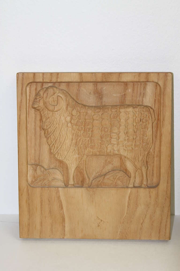 Evelyn Ackerman wood block stamped with 'ERA Industries Inc'.  