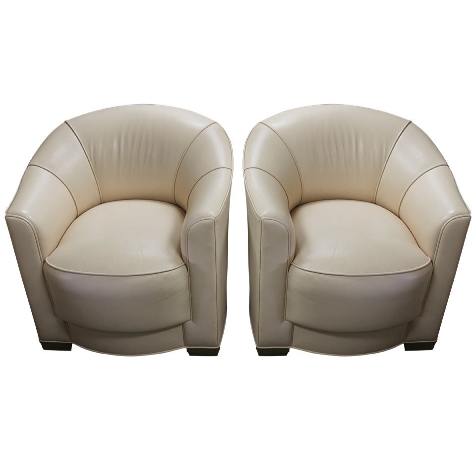 Art Deco Inspired Chairs, in the style of Ward Bennett