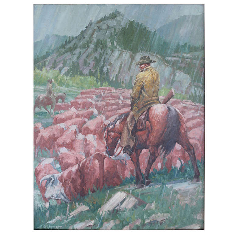 Cattle Herders in Colorado by Jack Roberts at 1stDibs