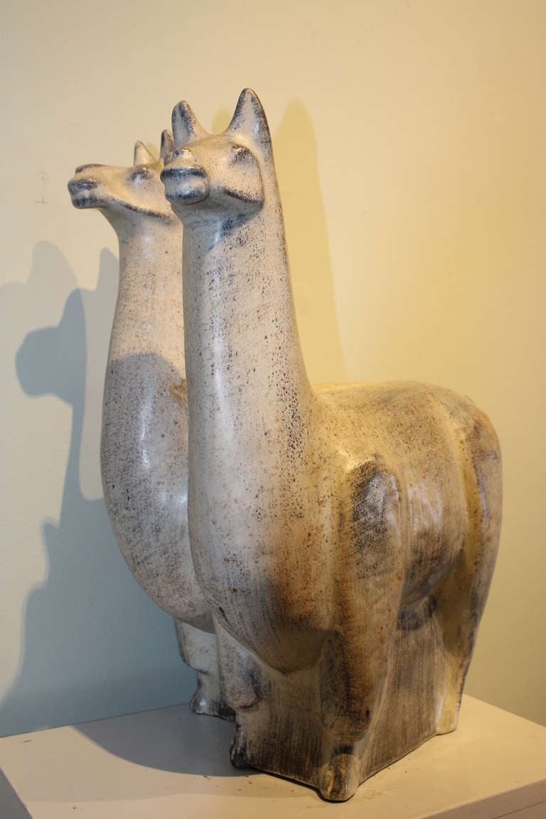Ceramic Llamas by Marianna Von Allesch