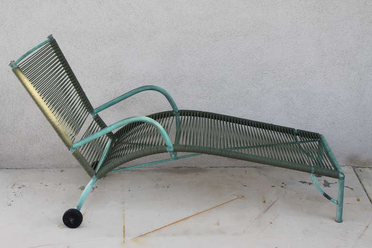 Lounge chair by Robert Lewis. A well known design source in Santa Barbara from 1914 - 1952. His designs predate Walter Lamb's and were the inspiration for Walter Lamb. In 1932 Lewis represented Warren McArthur and if you look at early McArthur card