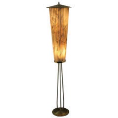 1950s French Lantern Style Floor Lamp