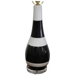 Black and White Marble Lamp