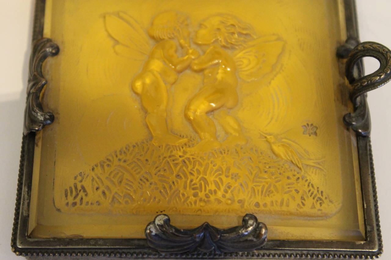 Rare Heinrich Hoffmann Art Nouveau Lamp, Austria 4