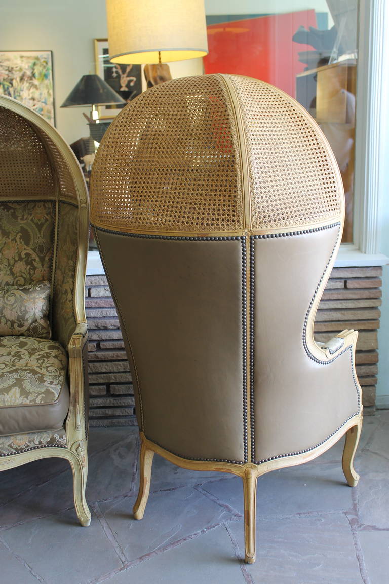 Fabric Vintage Old Hickory Tannery Cab Chairs